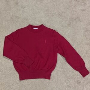 Yves Saint Laurent Rich Red Crewneck Sweater